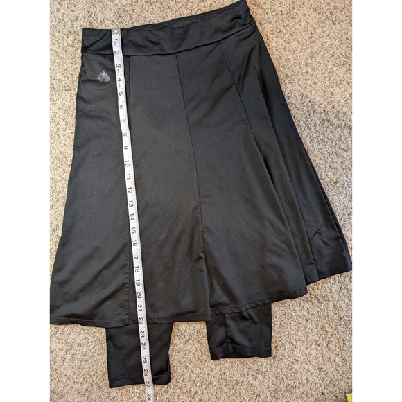 ATHLETIC SKIRT by Snoga. Capris Leggings. 27” Flared Skirt. Color Black, Size XS - Picture 6 of 6